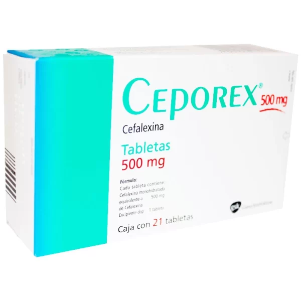 CEPOREX CEPHALEXIN 500MG 21TABS