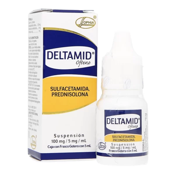 DELTAMID OPHTALMIC SOLUTION SULFACETAMIDE-PREDNISOLONE 10/5MG/1ML 5ML