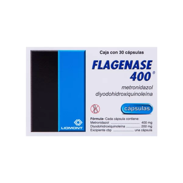 FLAGENASE 400 METRONIDAZOLE-DIIDOHYDROXYQUINOLINE 400/200MG 30CAPS