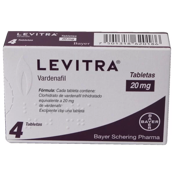 LEVITRA VARDENAFIL 20MG 4TABS