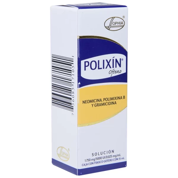 POLIXIN OPHTALMIC SOLUTION NEOMYCIN-POLYMYXIN B-GRAMICIDIN 1.750MG/5000UI/0.025MG/1ML 15ML